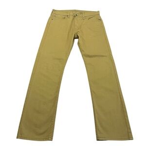 Levi's 513 Tan Bootcut Straight Leg Jeans Classic Style Never Worn Size 34 Mens